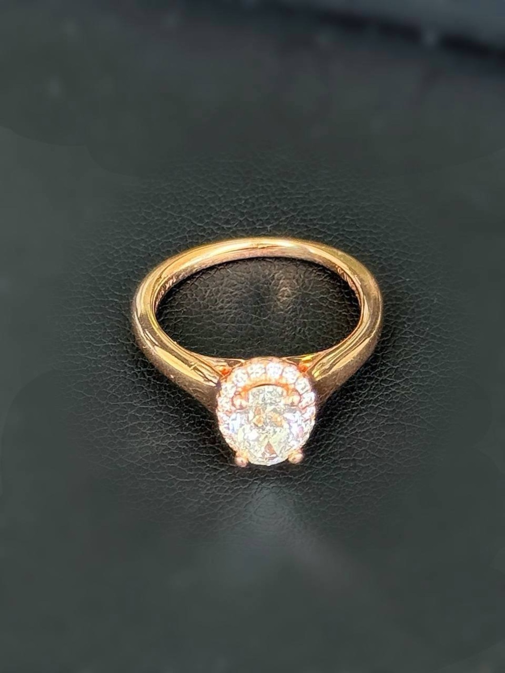 Gabriel & Co 14k rose gold 1.12CTW natural Oval Diamond Engagement ring sz 4.5 - Picture 8 of 12